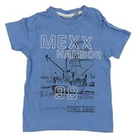 Modré tričko s logem Mexx