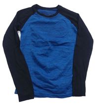 Modro-černé funkční spodní triko Pocopiano