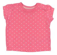 Neonově růžové tričko s hvězdičkami Primark