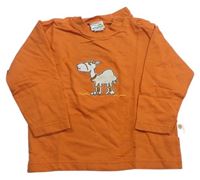 Oranžové triko s velbloudem