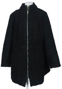 Dámský černý huňatý kabát Esmara 