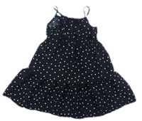 Černo-bílé puntíkaté letní šaty Matalan