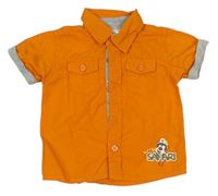 Oranžová košile s opicí Ergee