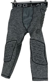 Pánské šedé vyztužené spodní capri kalhoty GG:LAB 