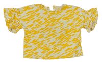 Světlebéžovo-žluté vzorované tričko Next