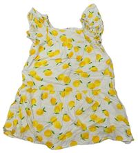 Smetanové šaty s citróny zn. H&M