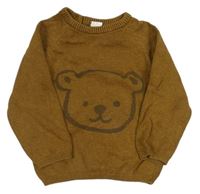 Béžový svetr s medvídkem H&M