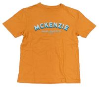 Oranžové tričko s nápisem McKenzie