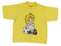 Žluté tričko s fotbalistou 