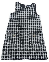 Černo-bílé kostkované šaty Reserved 