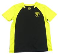 Černo-žluté sportovní funkční tričko s pohárem Active Touch
