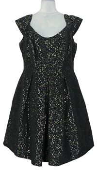 Dámské černo-béžové puntíkované šaty zn. Pepperberry 