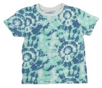 Modro-světlemodré vzorované tričko Primark 