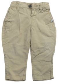 Béžové plátěné kalhoty zn. H&M