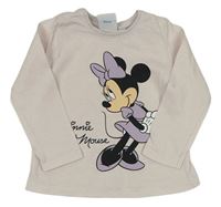 Pudrové tričko s Minnie zn. Disney