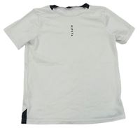 Bílé sportovní funkční tričko Kipsta