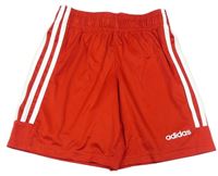 Červené sportovní funkční kraťasy Adidas