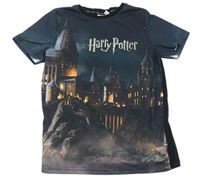 Antracitové pyžamové tričko s potiskem - Harry Potter