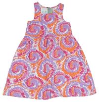 Barevné batikované bavlněné šaty Primark