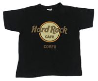 Černé tričko s potiskem Hard Rock Cafe 