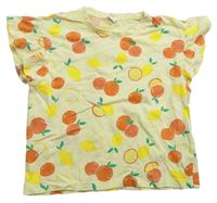 Světležluté tričko s ovocem Liegelind