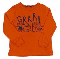 Oranžové triko s příšerkami George