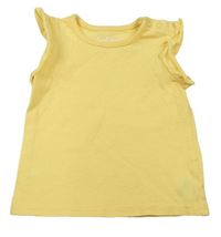 Žluté tričko s volánky Nutmeg