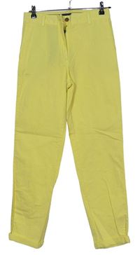 Dámské žluté plátěné kalhoty M&S