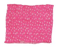 Neonově růžový puntíkatý žabičkový bandeau top Candy couture