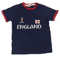 Tmavomodro-červené tričko England