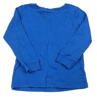 Modré žebrované triko St. Bernard