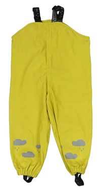 Žluté nepromokavé laclové kalhoty 