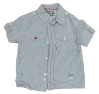 Bílo-modro-šedá pruhovaná košile Mothercare