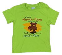 Zelené tričko s medvídkem Anna&Philip