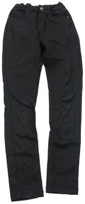 Černé koženkové skinny kalhoty Denim Co. 