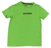 Zelené tričko s nápisem F&F