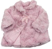 Růžový kožešinový zateplený kabátek George 