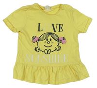 Žluté tričko s Little Miss