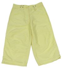Žluté šusťákové capri kalhoty C&A