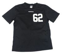 Černé sportovní tričko s číslem Decathlon