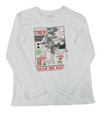 Bílé triko s dinosaurem Primark