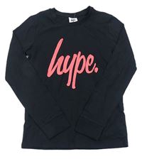 Černé triko s logem Hype 