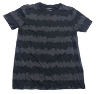 Černo-šedé vzorované tričko Primark
