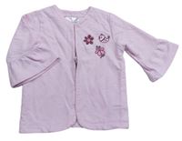 Růžový teplákový cardigan s obrázky Ergee