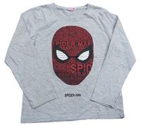 Šedé melírované triko se Spidermanen Marvel