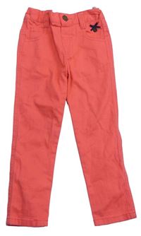 Korálové plátěné skinny kalhoty Jasper Conran