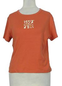 Dámské oranžové tričko s logem Levi´s 