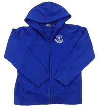 Modrá fotbalová propínací mikina s kapucí - Everton
