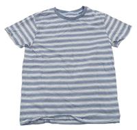 Modro-bílé pruhované tričko Next