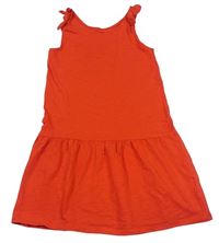 Červené bavlněné šaty zn. H&M